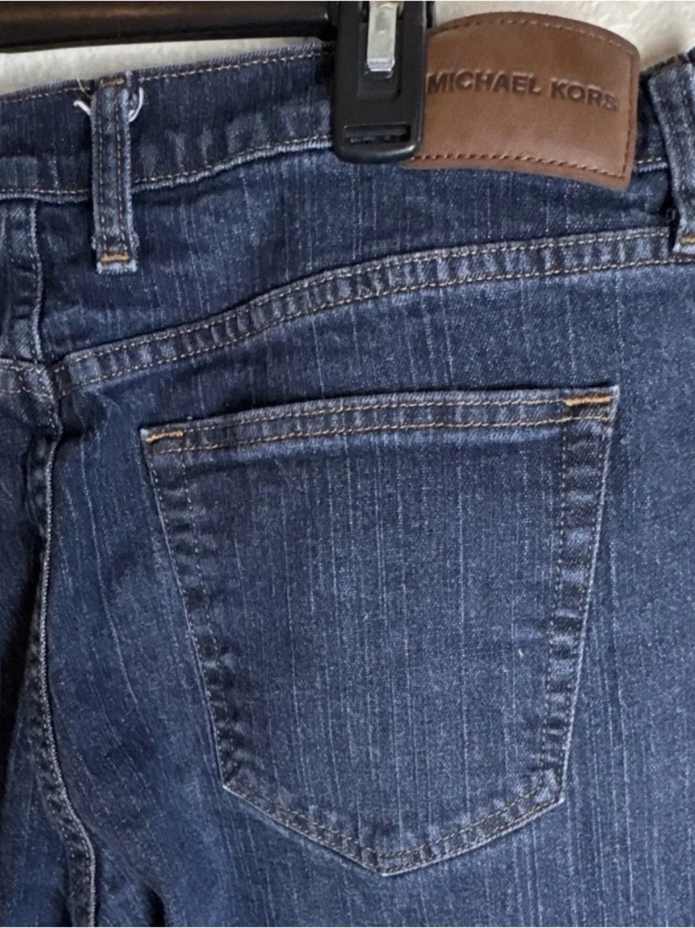 Michael Kors Parker Slim-Fit Stretch Jeans Mens Size 36 x 32 Blue Denim